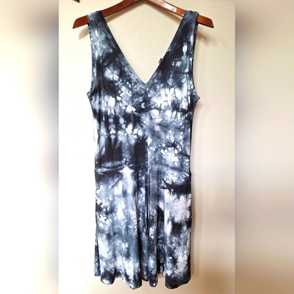 Sweaty Betty Womens Take It Easy Tie-dye Drop Waist Tank Dress Oversized Size XS